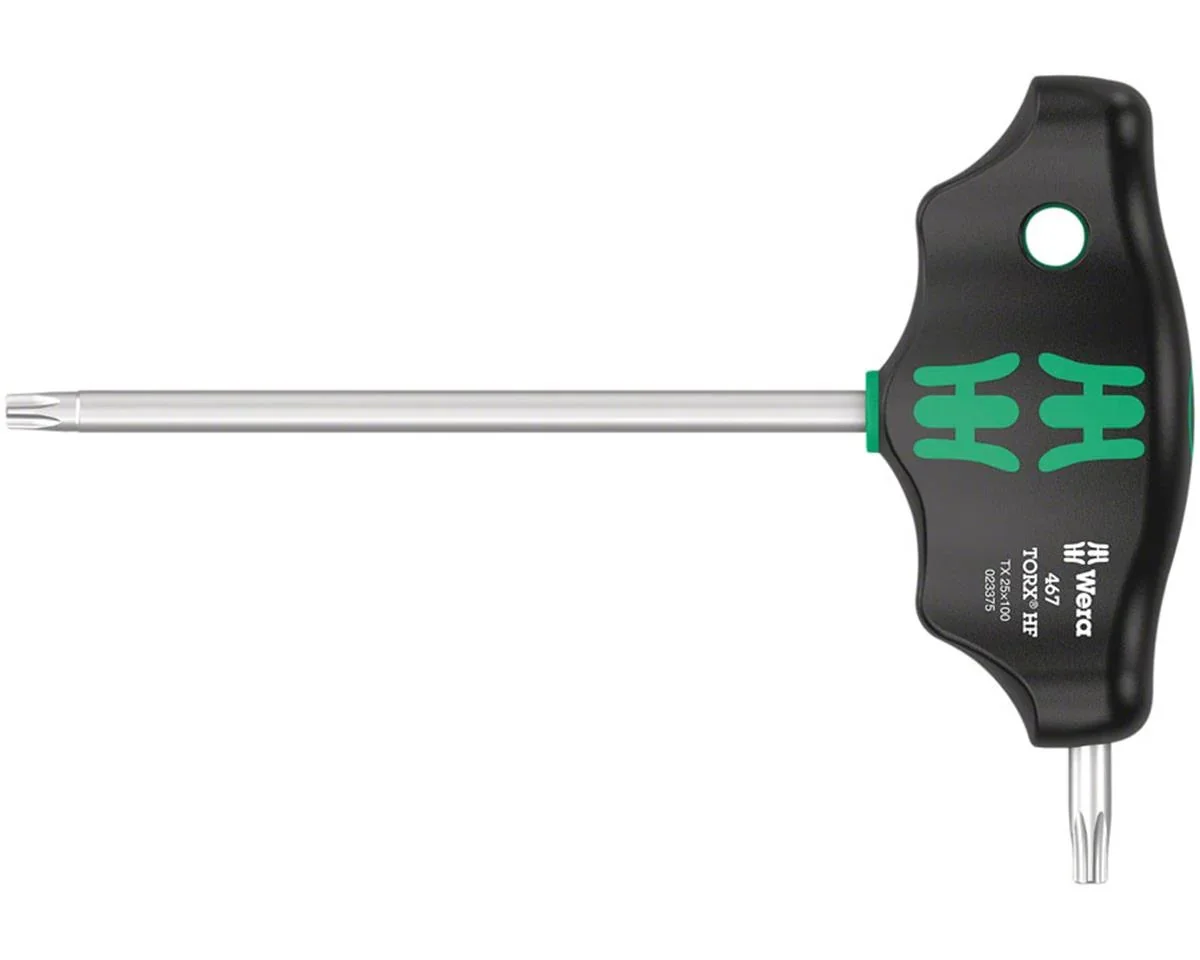Wera 467 TX HF T-Handle Torx Wrench (100mm) (T25)